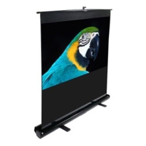 100" PORTABLE 16:9 PULL-UP PROJECTOR SCREEN  FLOOR PULL UP SCISSOR BACK  EZCINEMA