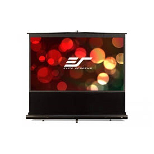 80" PORTABLE 16:10 PULL-UP PROJECTOR SCREEN  FLOOR PULL UP SWIVEL LEGS  EZCINEMA