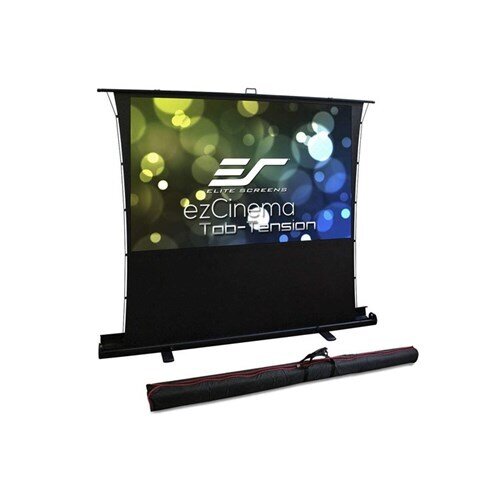 Elite Screens FT80XWH 80" 16:9 Portable Tension Floor Pull Up Projector Screen