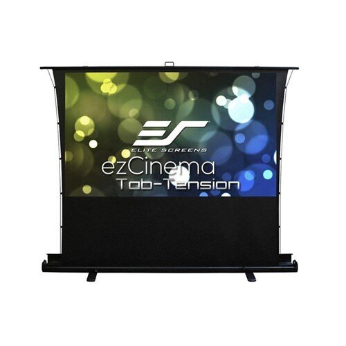 Elite Screens FT90XWH 90" 16:9 Portable Tension Floor Pull Up Projector Screen