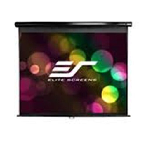 100" 16:9 PULL DOWN SCREEN MANUAL  WALL / CEILING MOUNT WHITE CASING
