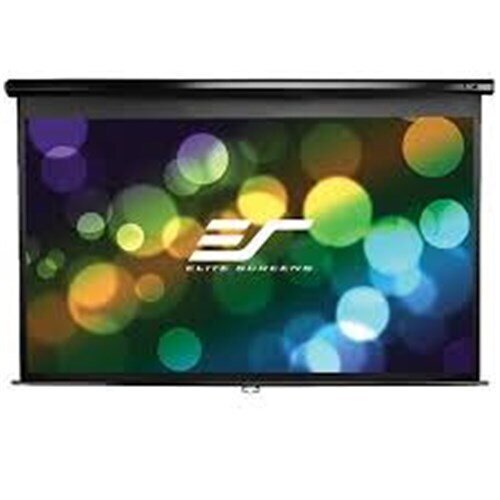 119" 1:1 PULL DOWN SCREEN MANUAL  WALL / CEILING MOUNT BLACK CASING