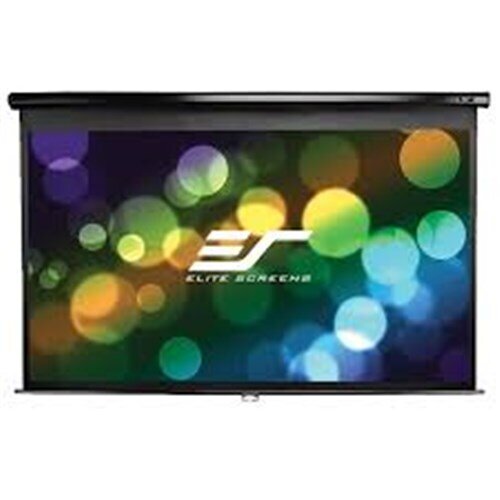 135" 4:3 PULL DOWN SCREEN MANUAL  WALL / CEILING MOUNT BLACK CASING