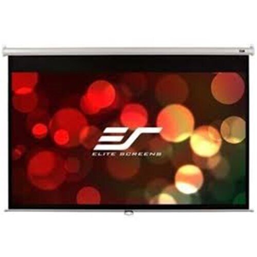 86" 16:10 PULL DOWN SCREEN MANUAL  WALL / CEILING MOUNT WHITE CASING