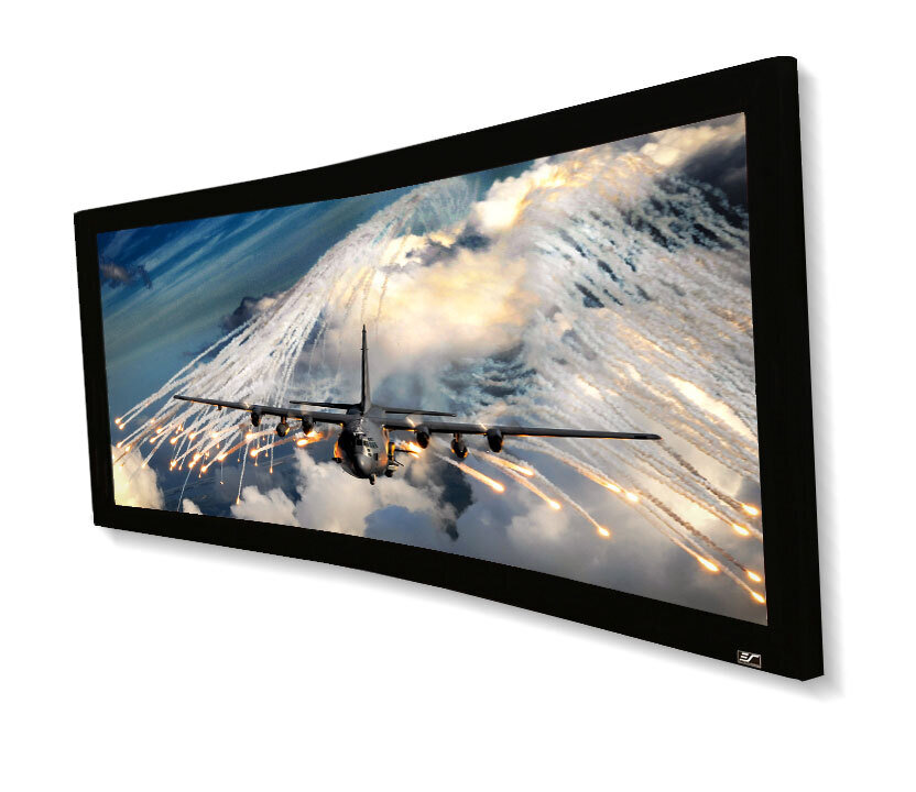 180" FIXED FRAME 16:9 SCREEN 1080P / FHD WEAVE ACOUSTICALLY TRANSPARENT - EZFRAME (INDENT)