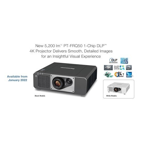 PT-FRQ50B 5200 ANSI 4K SOLID SHINE LASER  FLEXIBLE INSTALLATION BLACK