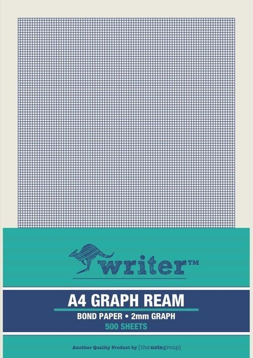GRAPH PAPER WRITER A4 2MM PORTRAIT PK500