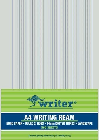EXAM PAPER WRITER A4 14MM DOTTED THIRDS LANDSCAPE REAM 500