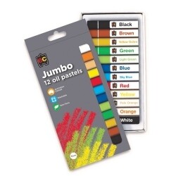 OIL PASTELS EC JUMBO PK12