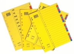 DIVIDERS BANTEX A4 BRIGHT A-Z
