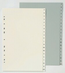 DIVIDERS MARBIG A4 PP WHITE A-Z