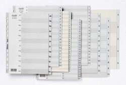 SP- DIVIDERS BANTEX A4 PP GREY JAN-DEC