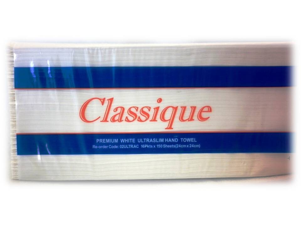 Classique Premium Ultraslim Hand Towel White