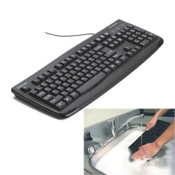 KEYBOARD COMPUTER KENSINGTON PRO FIT WASHABLE USB/PS2 BLACK