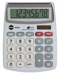 CALCULATOR MARBIG DESKTOP COMPACT 8 DIGIT SILVER