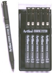 PEN ARTLINE 230 DRAWING SYSTEM BLACK WLT6