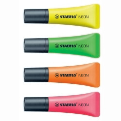 HIGHLIGHTER STABILO NEON ASST BX10