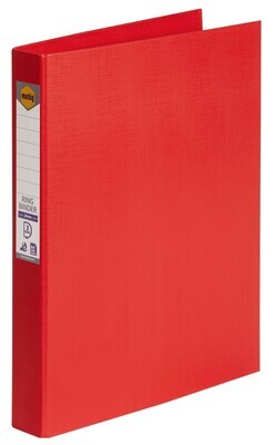 BINDER MARBIG A4 PE 3 D-RING 25MM RED