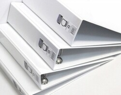 SP- BINDER INSERT C/LAND ECOWISE A4 4 D-RING 25MM WHITE