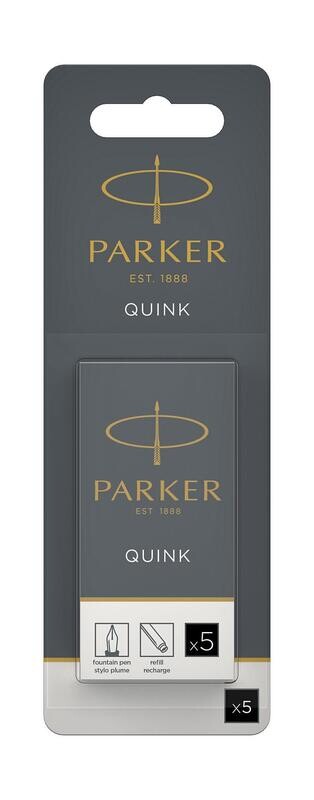 INK CARTRIDGE PARKER PERMANENT BLACK PK5