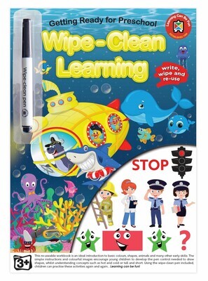 BOOK LCBF WIPE-CLEAN LEARNING GETTING READY FOR PRE-SCHOOL