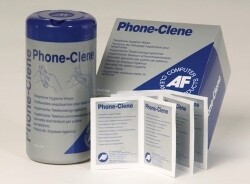 SP- TELEPHONE WIPES AF CLEANS & SANITISES TUB100