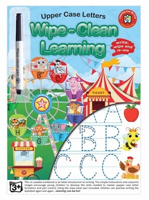 BOOK LCBF WIPE CLEAN LEARNING UPPER CASE LETTERS