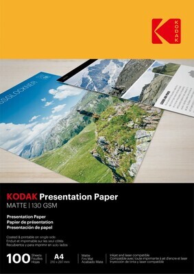 SP- PRESENTATION PAPER KODAK A4 130G MATTE PK100
