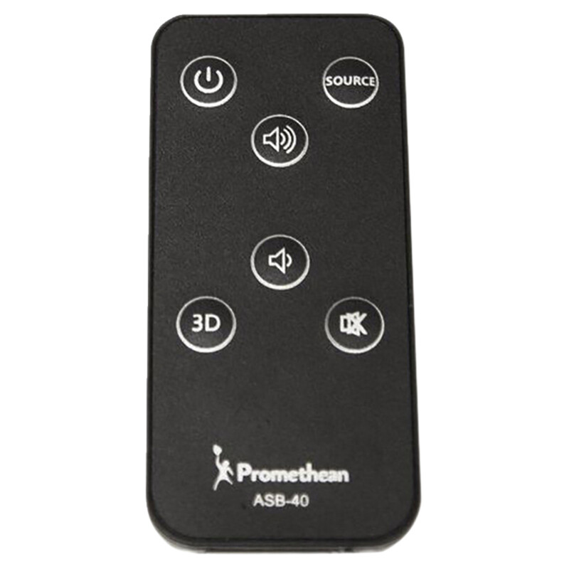 REMOTE CONTROL FOR PROMETHEAN ACTIVSOUNDBAR - VERSIONS 1-2