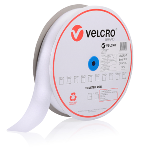 VELCRO Brand Sew on Hook - White