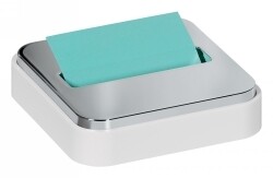 NOTES P/UP DISPENSER POST-IT 76X76MM STEEL TOP STL-330-W WHITE