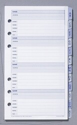 SP- DAYPLANNER REFILL DEBDEN A-Z TABS 81X120
