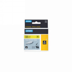 LABEL TAPE DYMO 9MM RHINO PRO HEAT SHRINK YELLOW