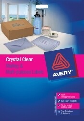 LABEL AVERY LASER L7562 CLEAR 16UP 959050 PK25