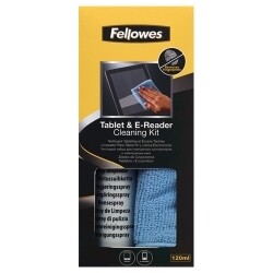 SP- CLEANING SCREEN FELLOWES TABLET/E-READER 120ML SPRAY/CLOTH