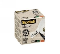 TAPE SCOTCH RECYCLED MAGIC 19MMX33MM #900 3'S