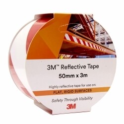 REFLECTIVE TAPE 3M 50MMX3M 7930 RED/WHITE