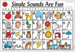 SP- PLACEMAT KIDS SINGLE SOUNDS ARE FUN