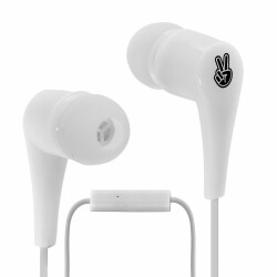 EARPHONES TIKKITI WITH MICROPHONE WHITE