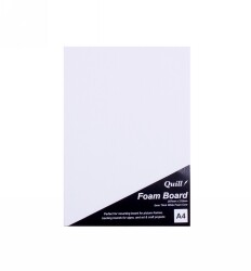 FOAM BOARD QUILL A4 5MM CORE WHITE