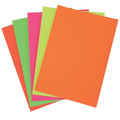 SP- FLURO BOARD COLOURFUL DAYS A3 250GSM ASSORTED PK50