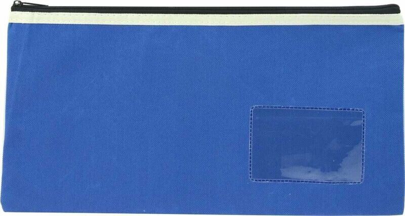PENCIL CASE OSMER POLYESTER JUMBO BLUE 35x18 1 ZIP