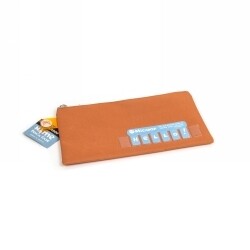 PENCIL CASE MICADOR 235X130MM NAME ORANGE