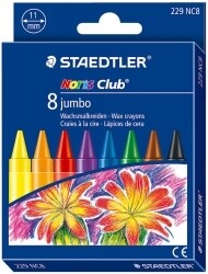 CRAYONS STAEDTLER NORIS CLUB WAX JUMBO PK8
