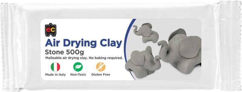 CLAY MODELLING EC AIR-DRY 500G STONE