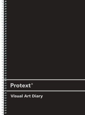VISUAL ART DIARY PROTEXT A4 PP 120PG BLACK COVER