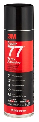 SPRAY ADHESIVE 3M 374G 77 MULTI PURPOSE ADHESIVE CLEAR CAN