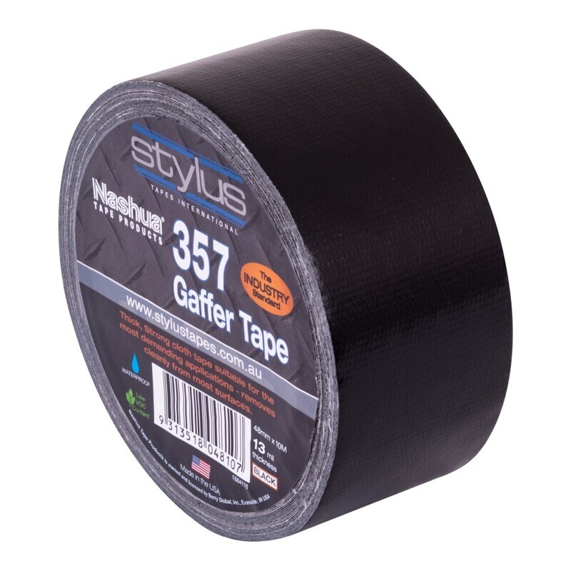 SP- GAFFER TAPE NASHUA 48MM X 10M RETAIL BLACK PK4