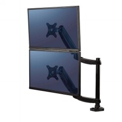SP- MONITOR ARM FELLOWES PLATINUM SERIES DUAL STACKING BLACK