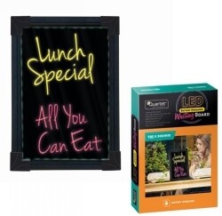 BOARD LED QUARTET WRITING 295X200MM BATTERY OPERATED